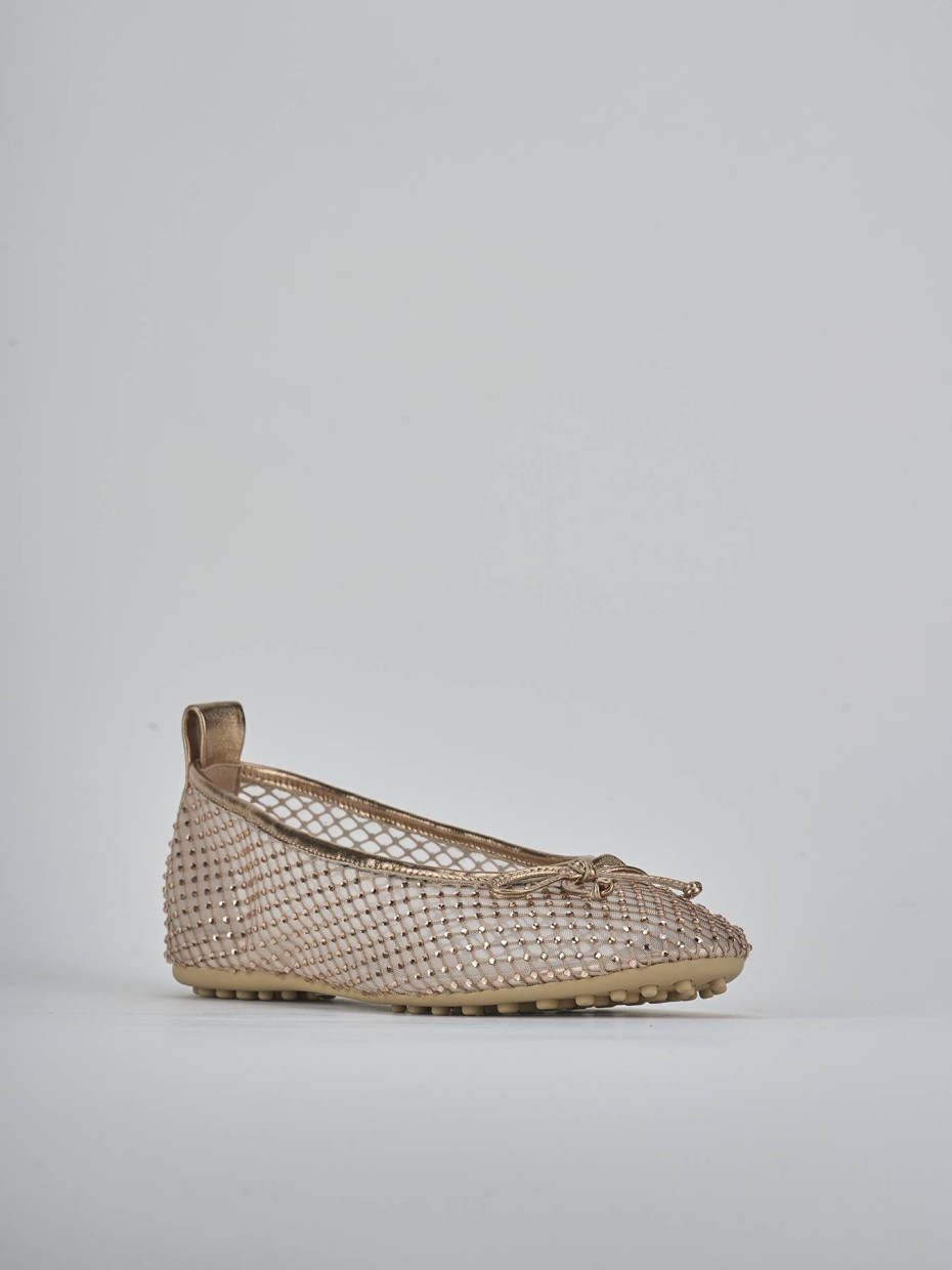 Ballerine tacco 1cm pelle beige