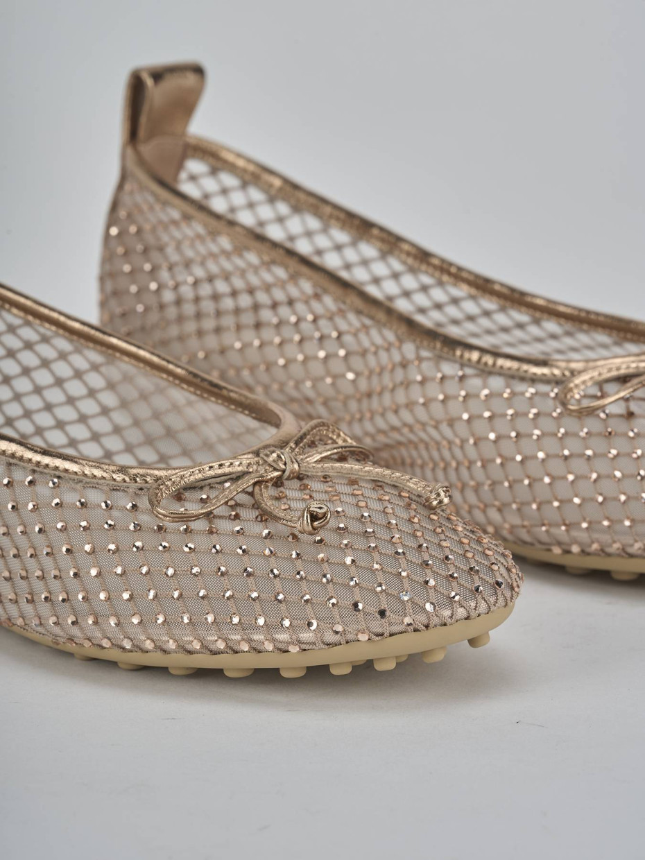 Ballerine tacco 1cm pelle beige