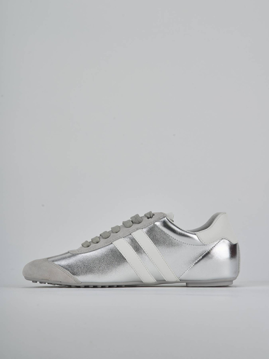 Sneakers laminato argento