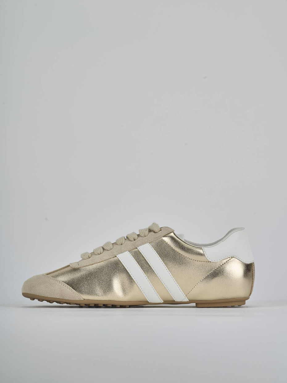 Sneakers laminato oro