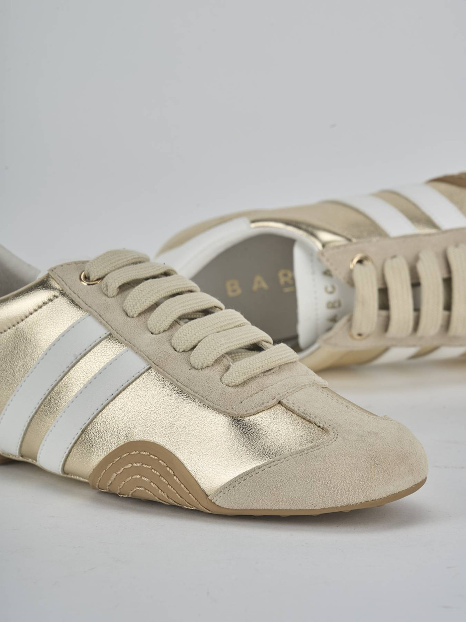 Sneakers laminato oro