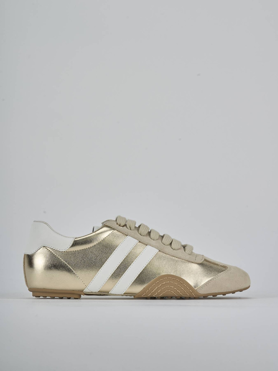 Sneakers laminato oro