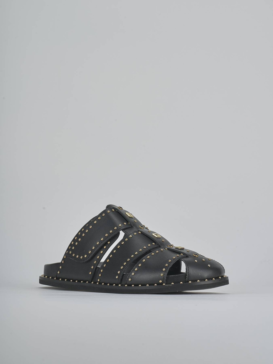 Sabot tacco 1cm pelle nero