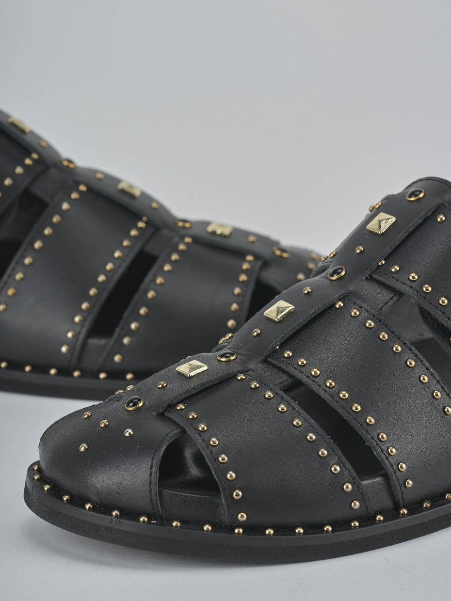 Sabot tacco 1cm pelle nero