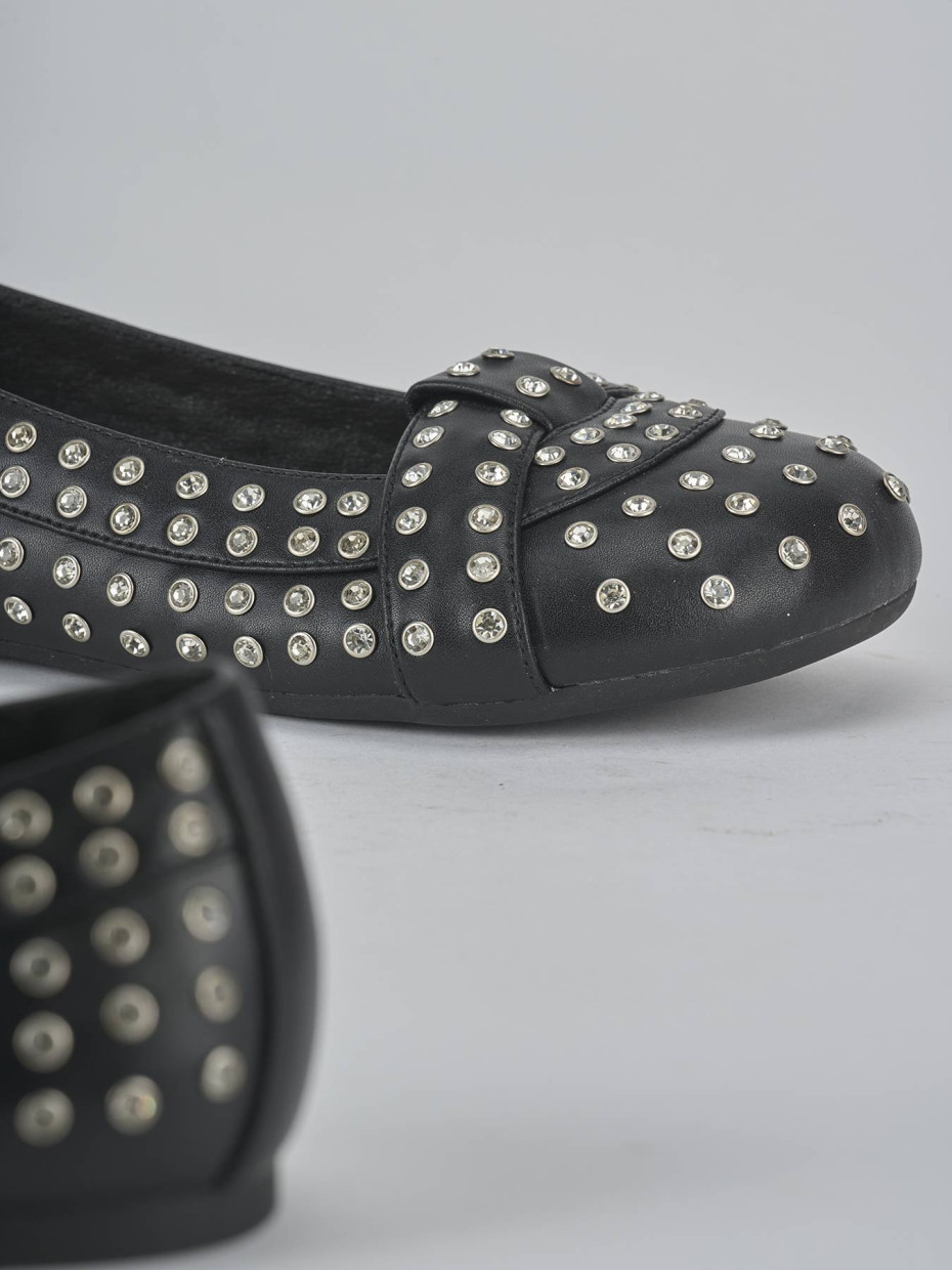 Ballerine tacco 1cm pelle nero