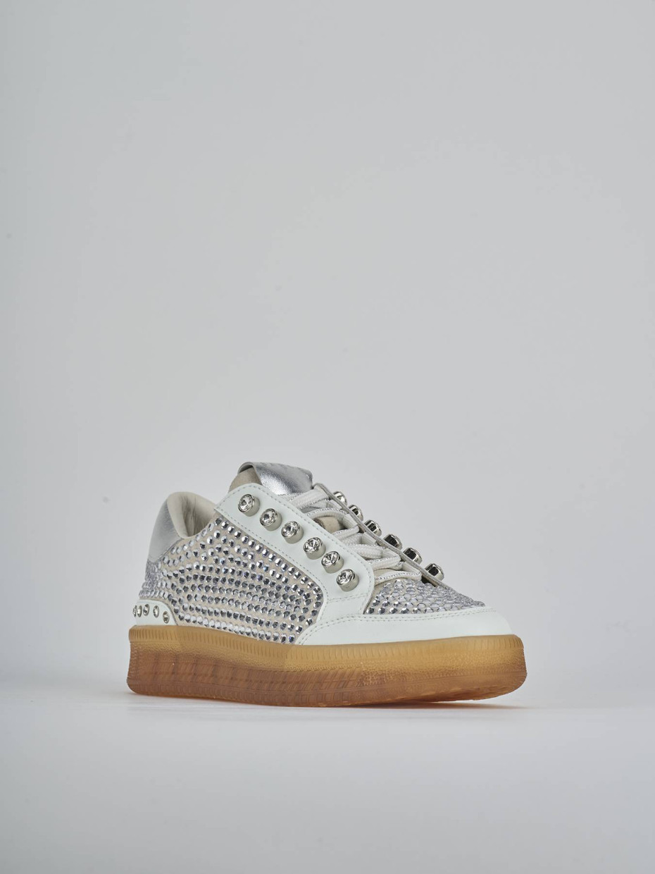 Sneakers pelle bianco