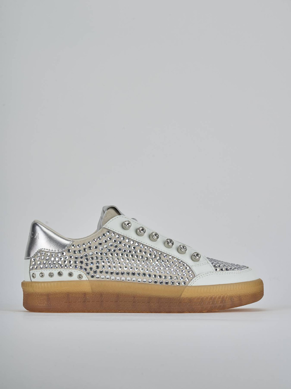 Sneakers pelle bianco