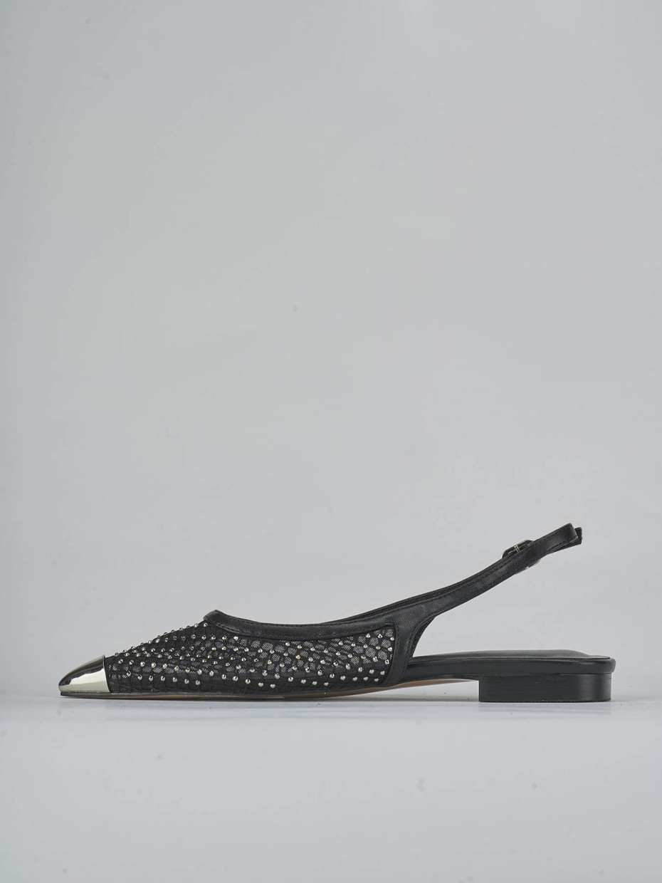 Ballerine tacco 1cm pelle nero