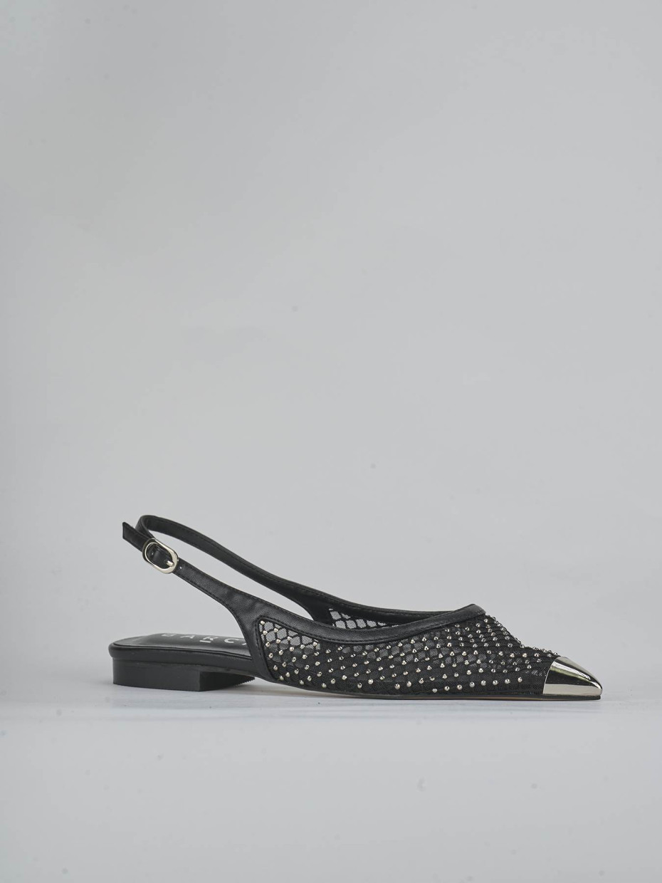 Ballerine tacco 1cm pelle nero