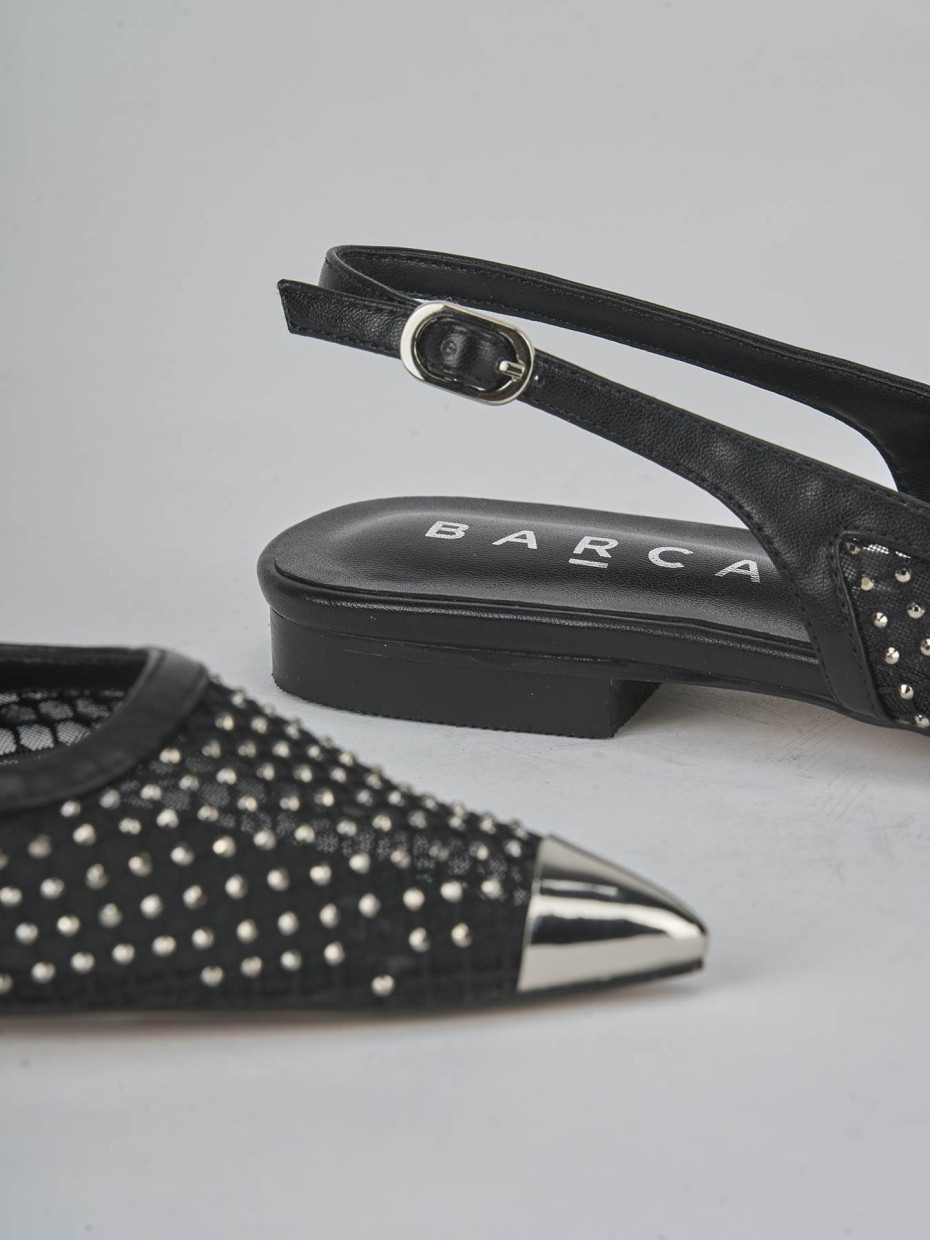 Ballerine tacco 1cm pelle nero