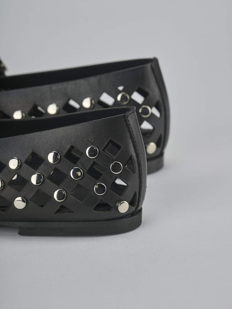 Ballerine tacco 1cm pelle nero