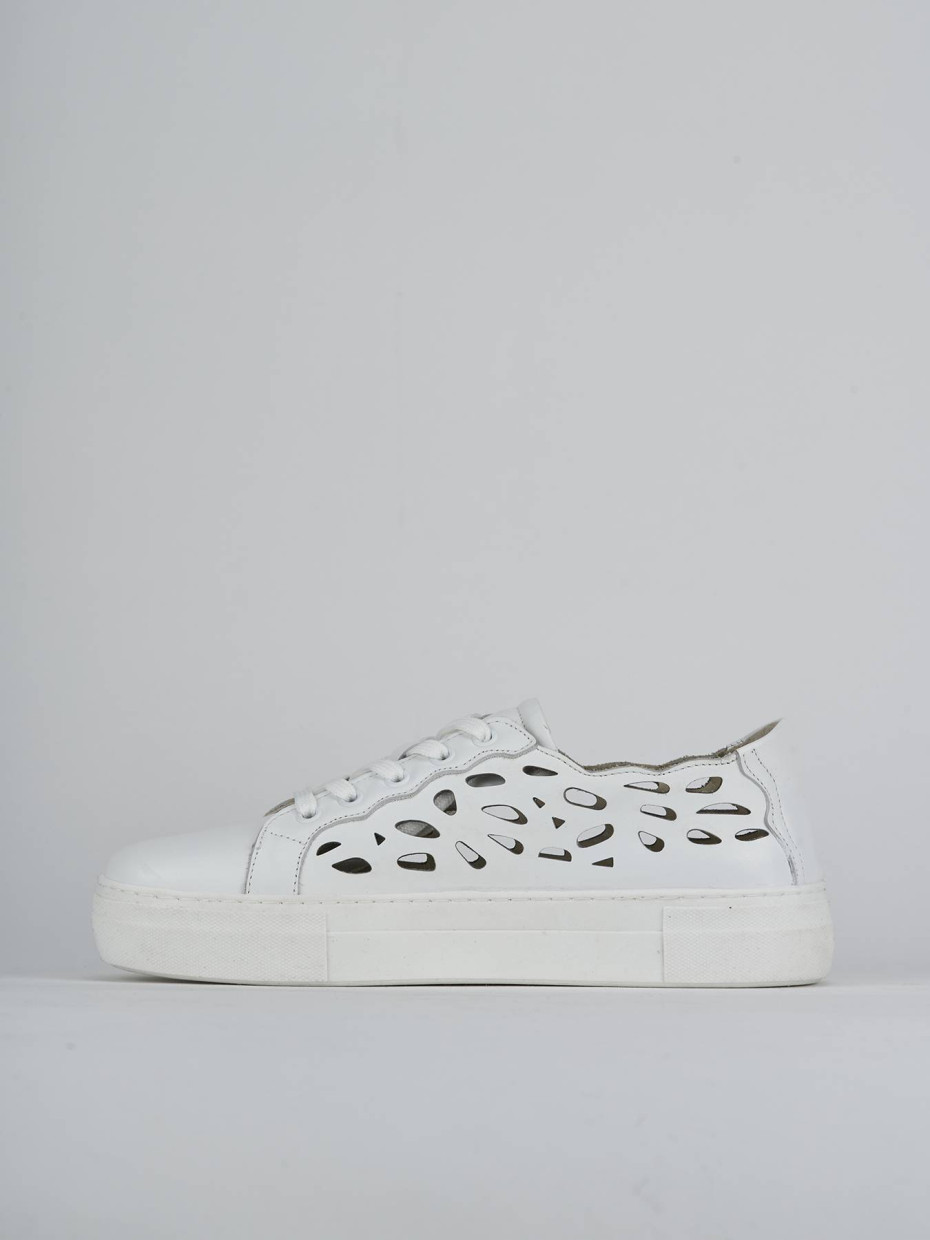 Sneakers pelle bianco