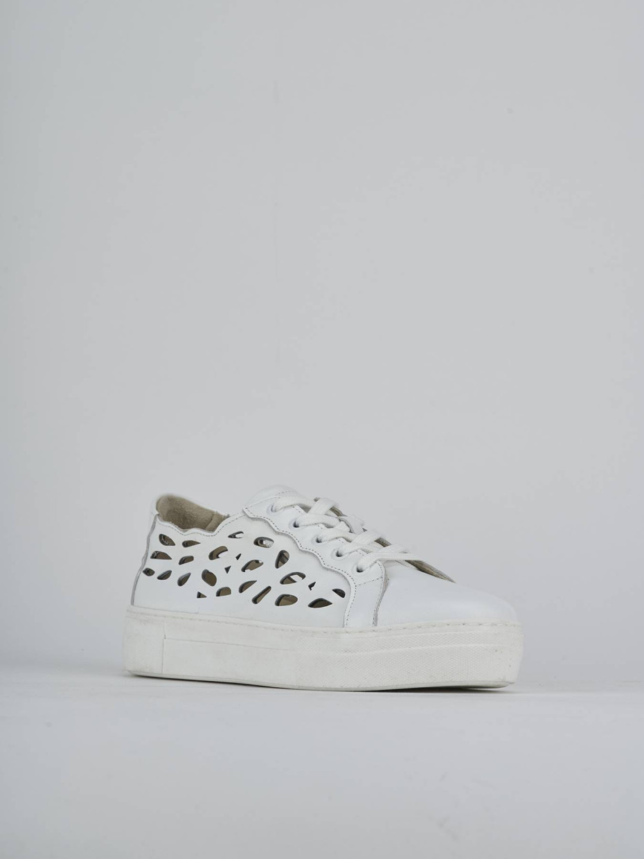 Sneakers pelle bianco