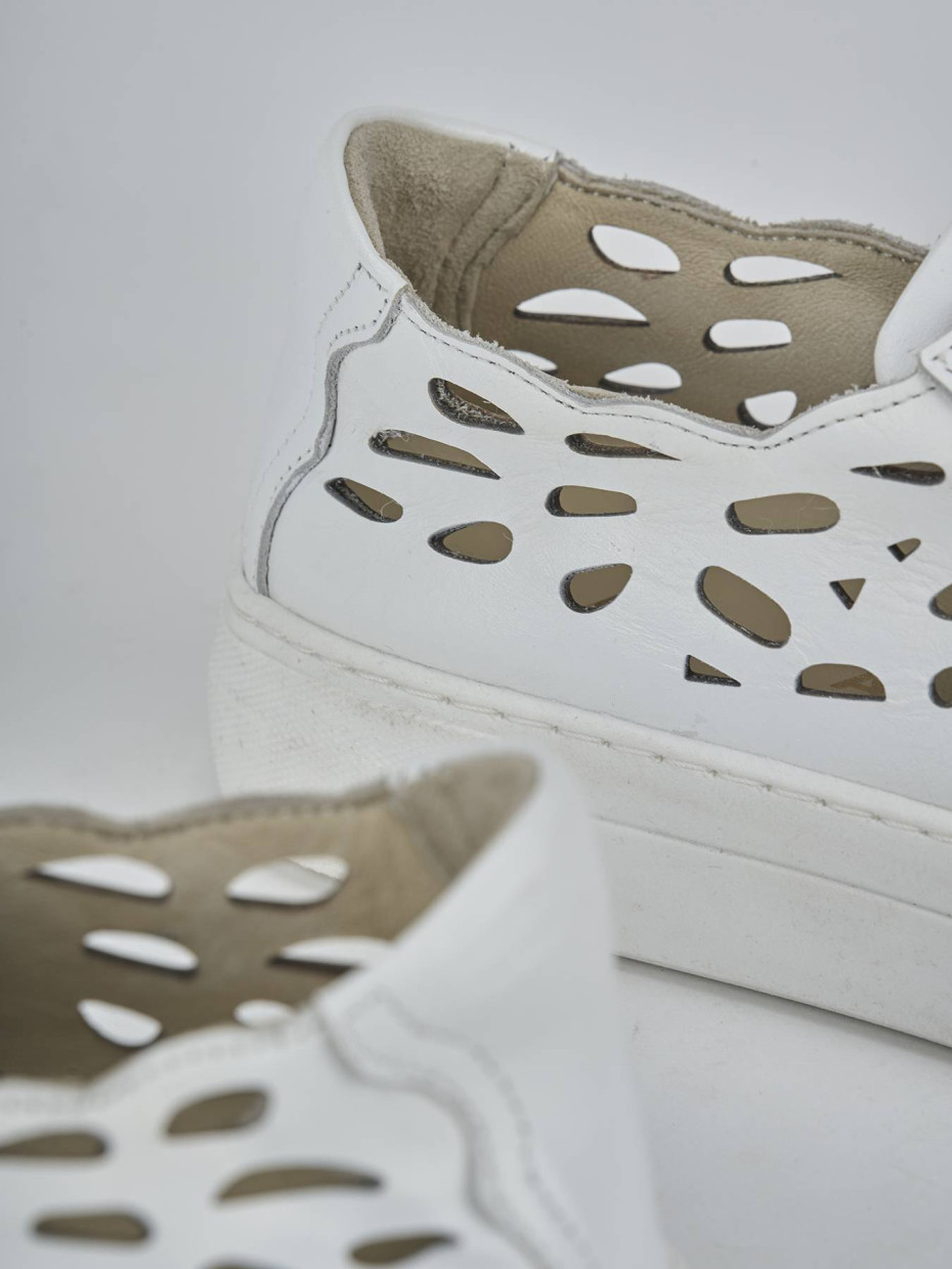 Sneakers pelle bianco