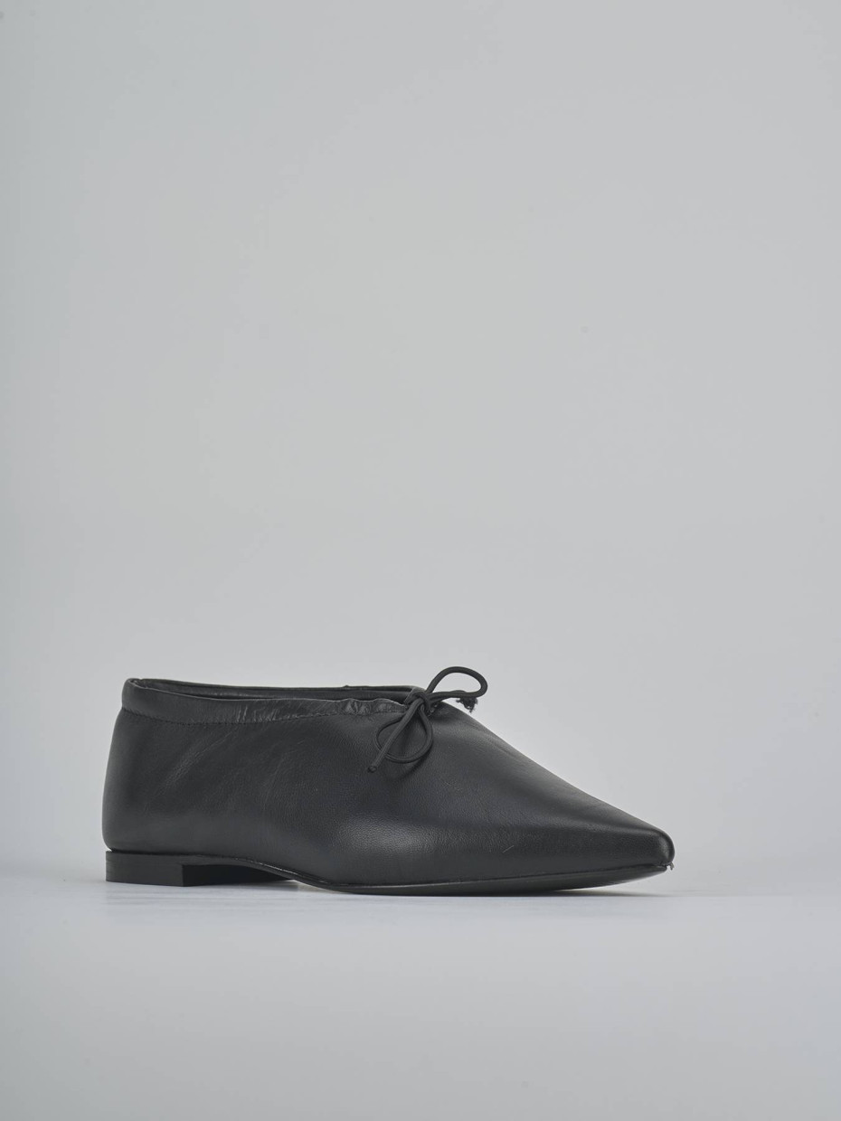 Ballerine tacco 1cm pelle nero