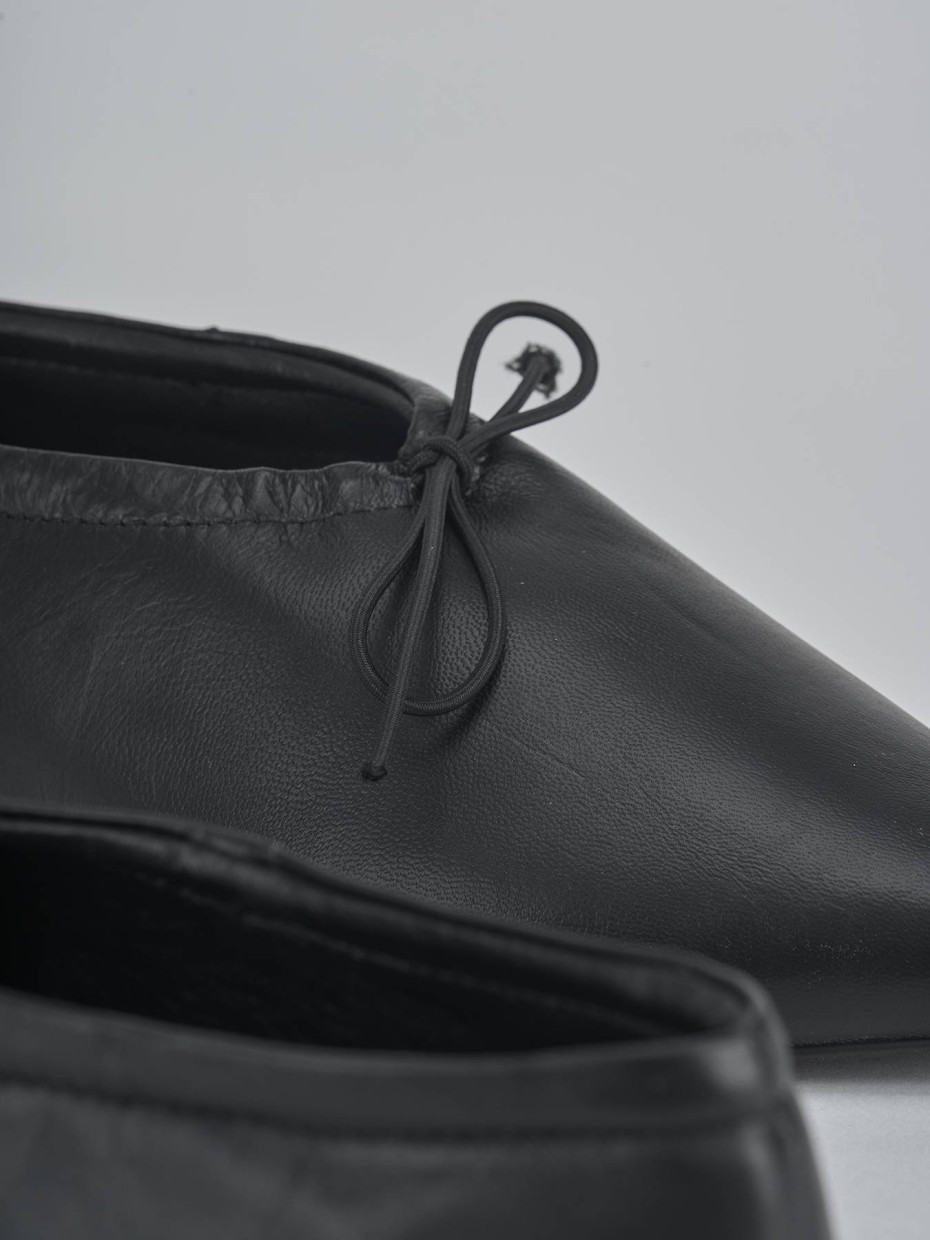 Ballerine tacco 1cm pelle nero