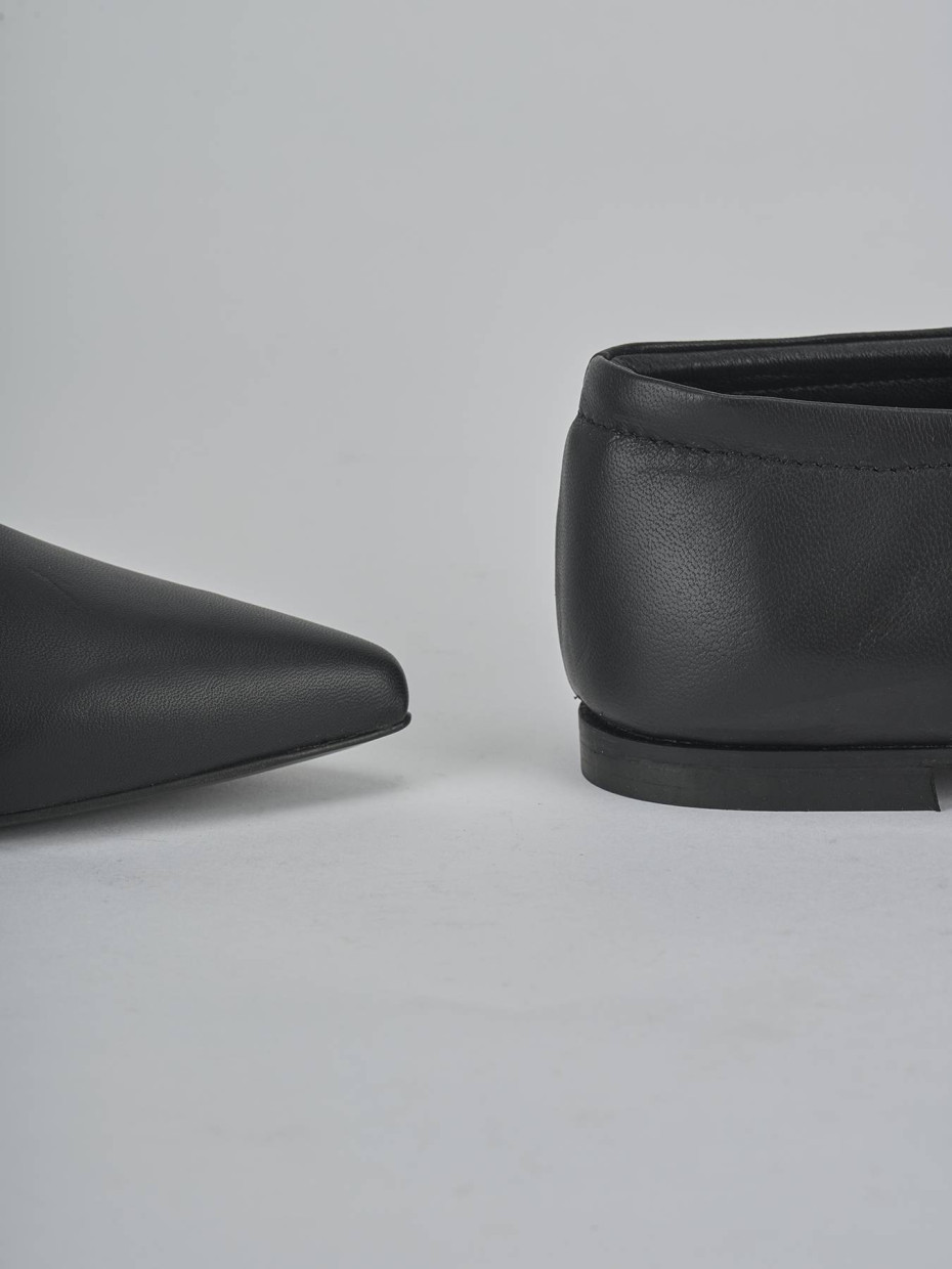 Ballerine tacco 1cm pelle nero