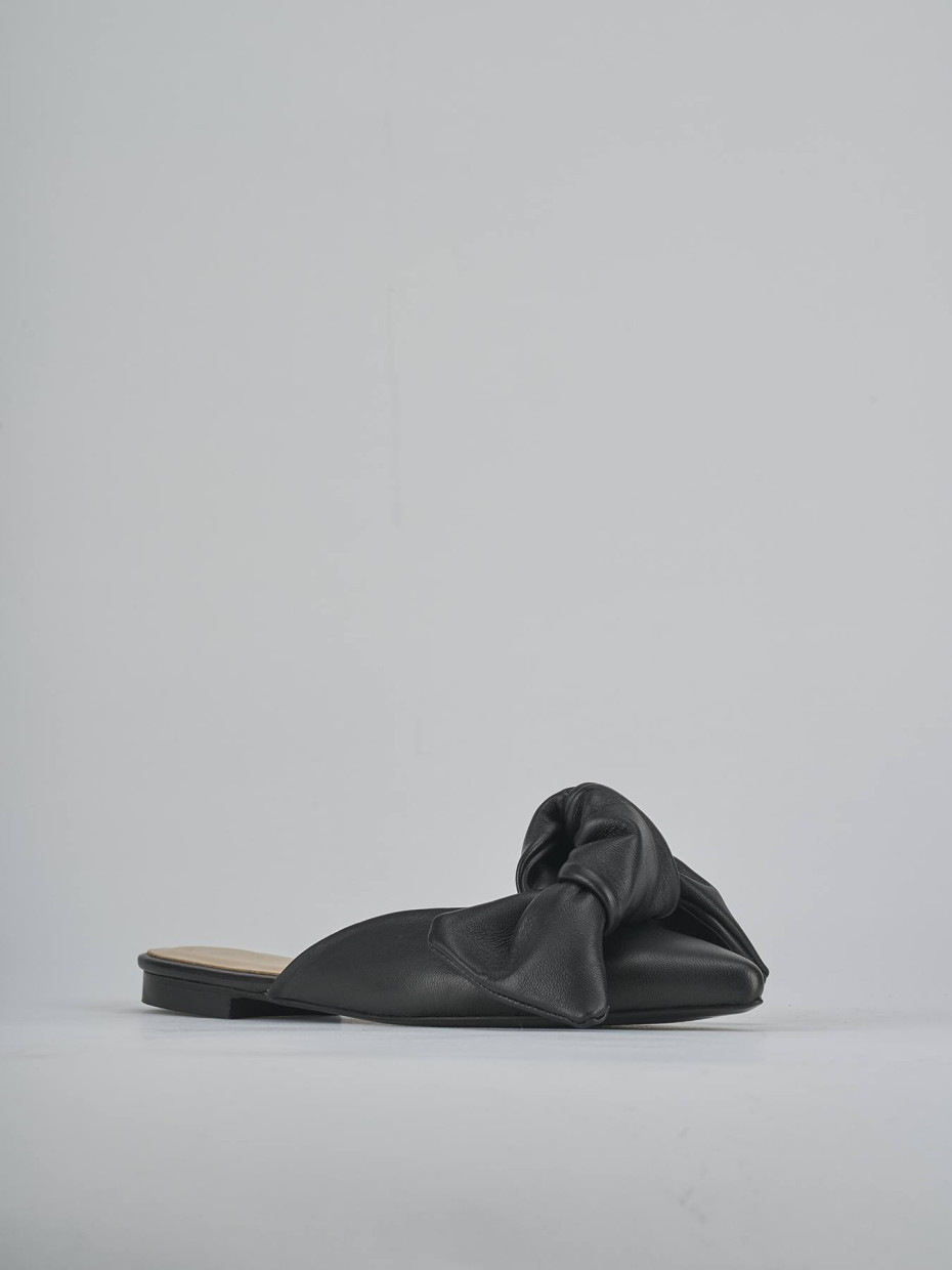 Sabot tacco 1cm pelle nero