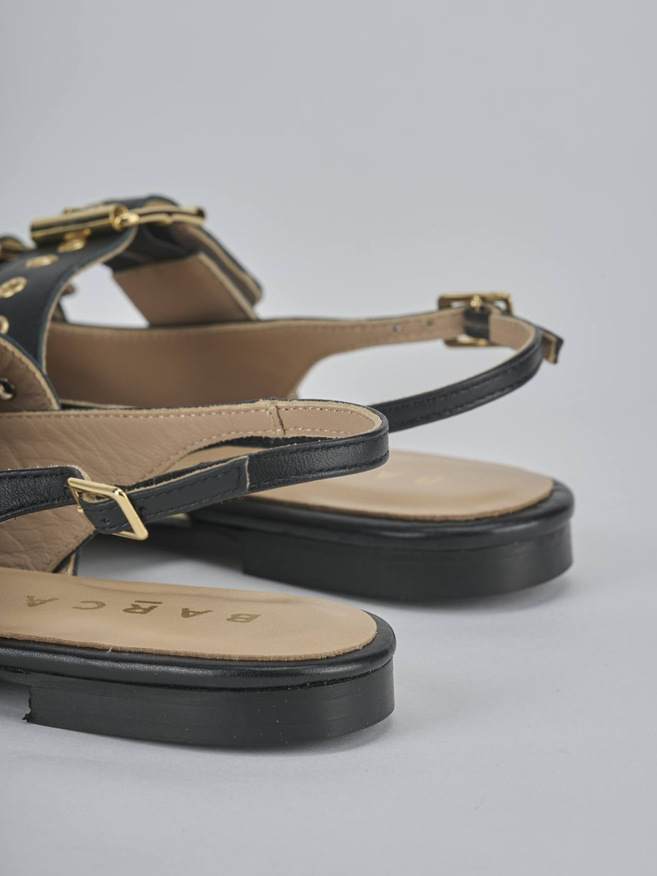 Ballerine tacco 1cm pelle nero