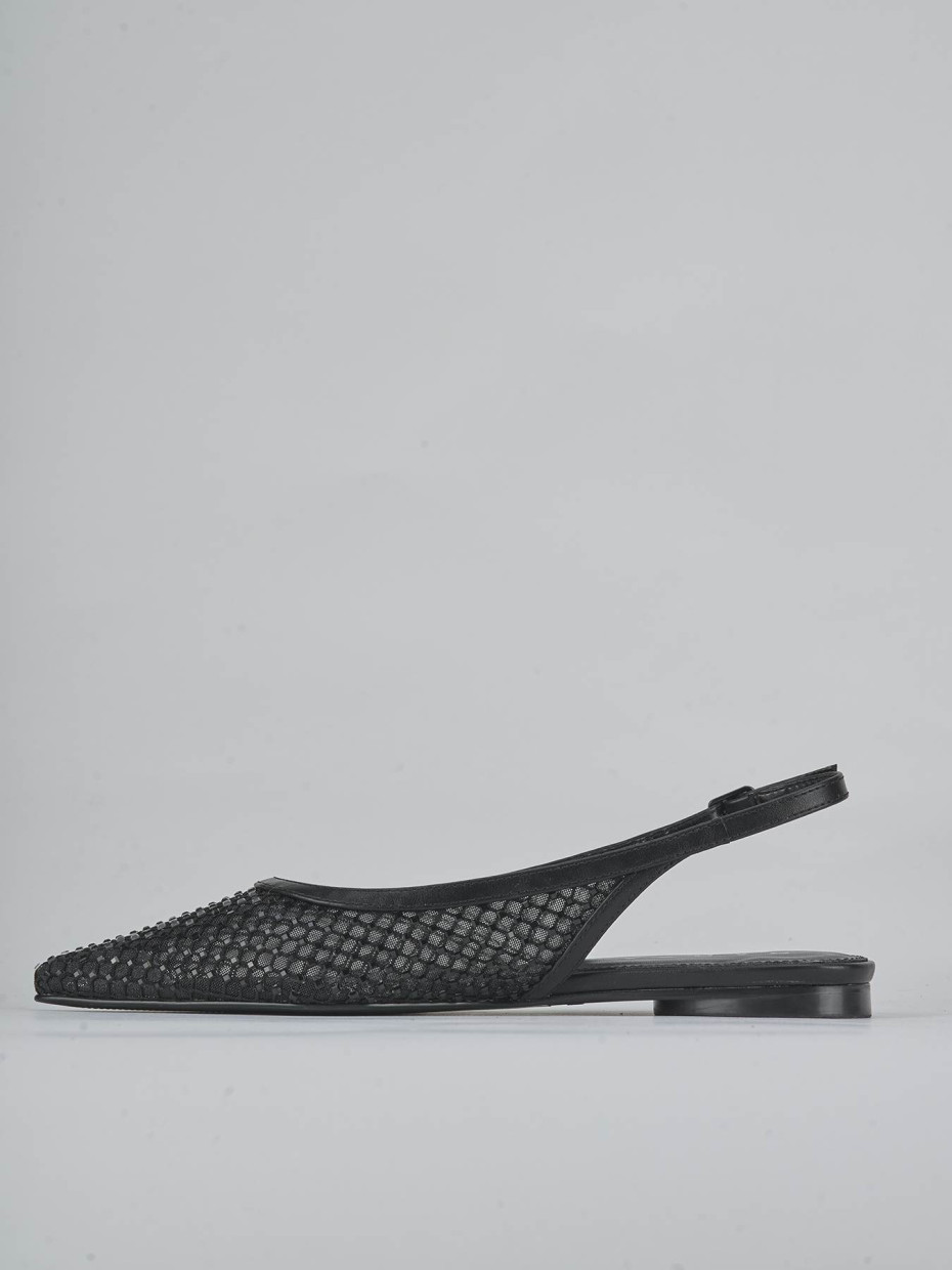 Ballerine tacco 1cm pelle nero