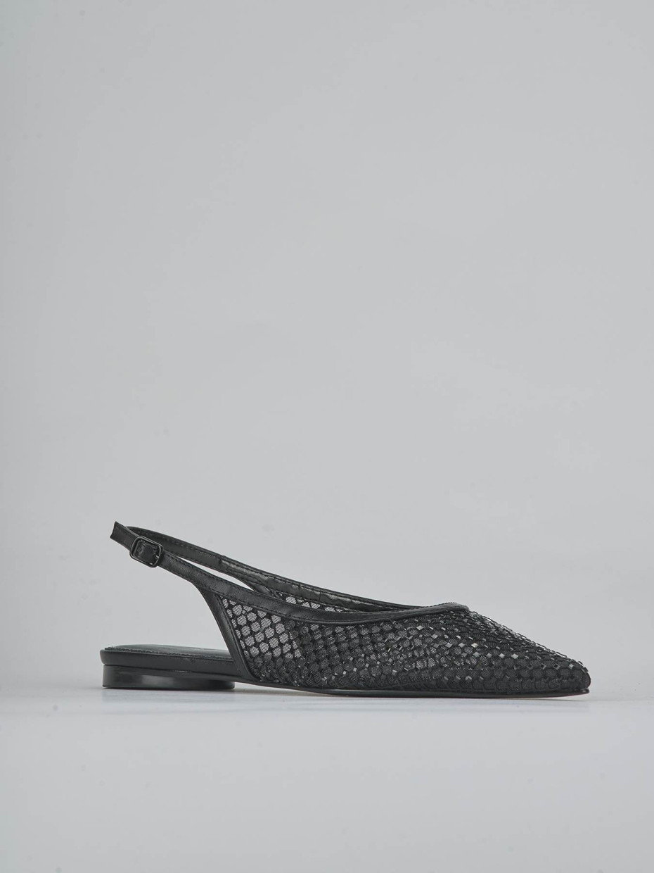 Ballerine tacco 1cm pelle nero