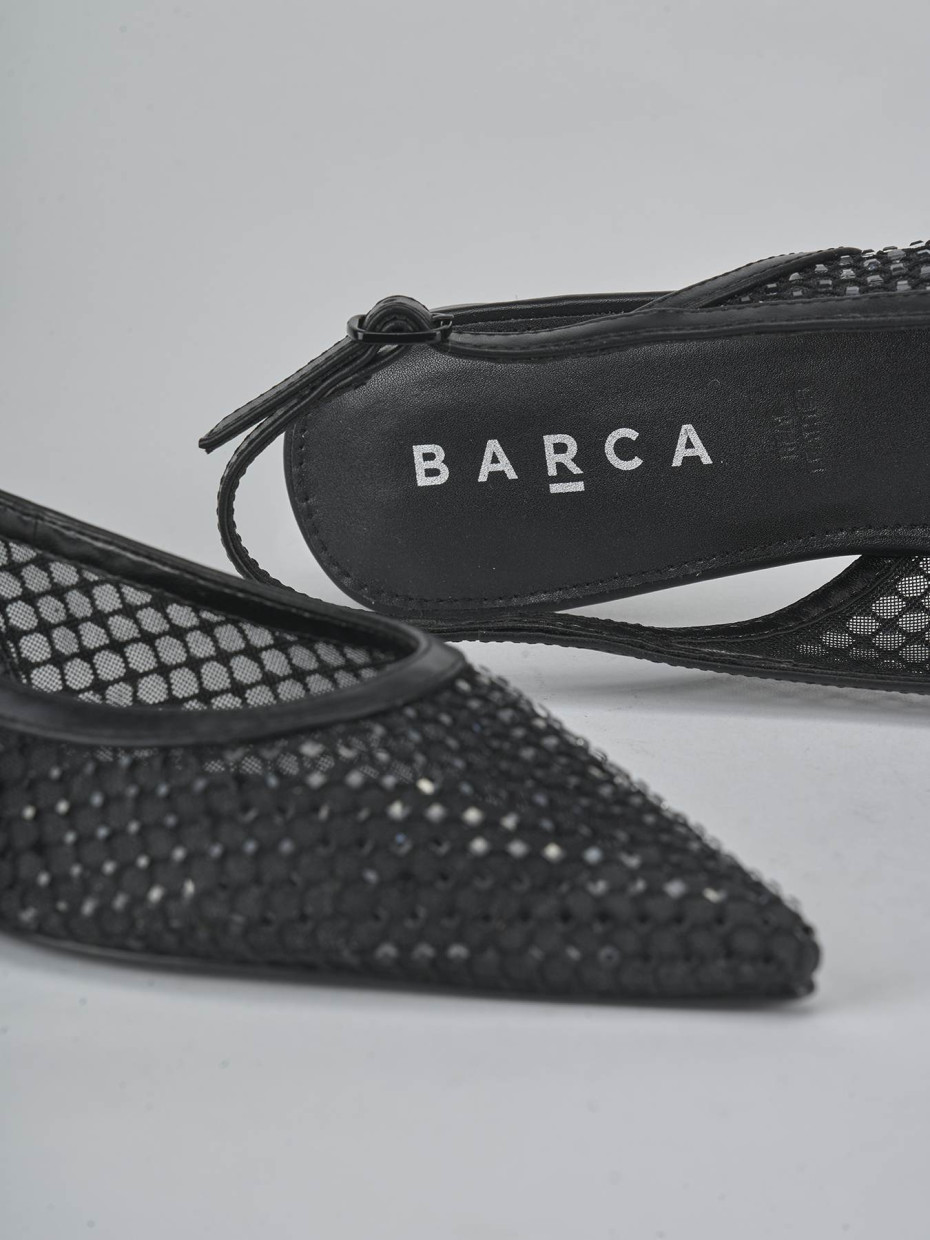 Ballerine tacco 1cm pelle nero