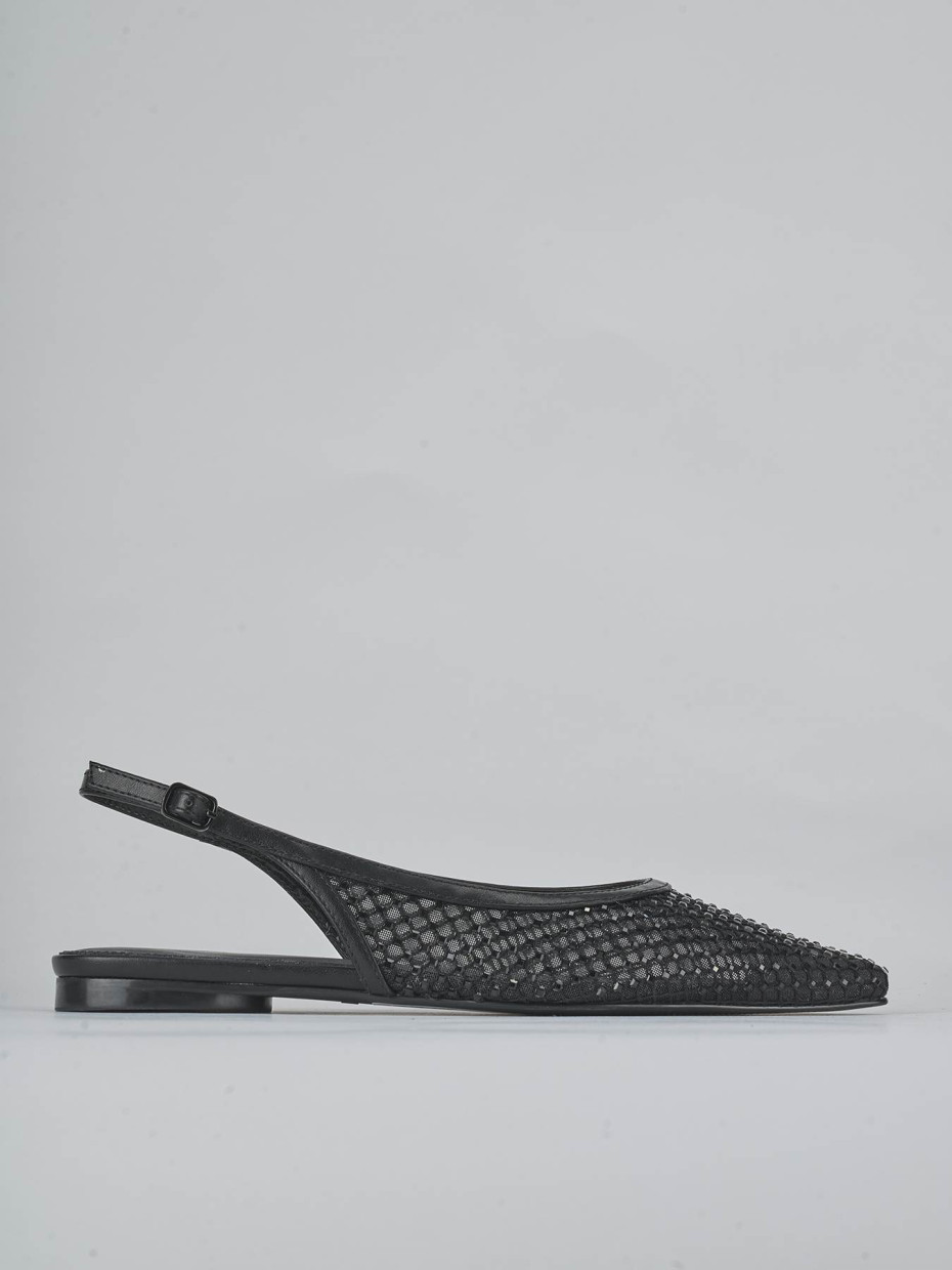 Ballerine tacco 1cm pelle nero