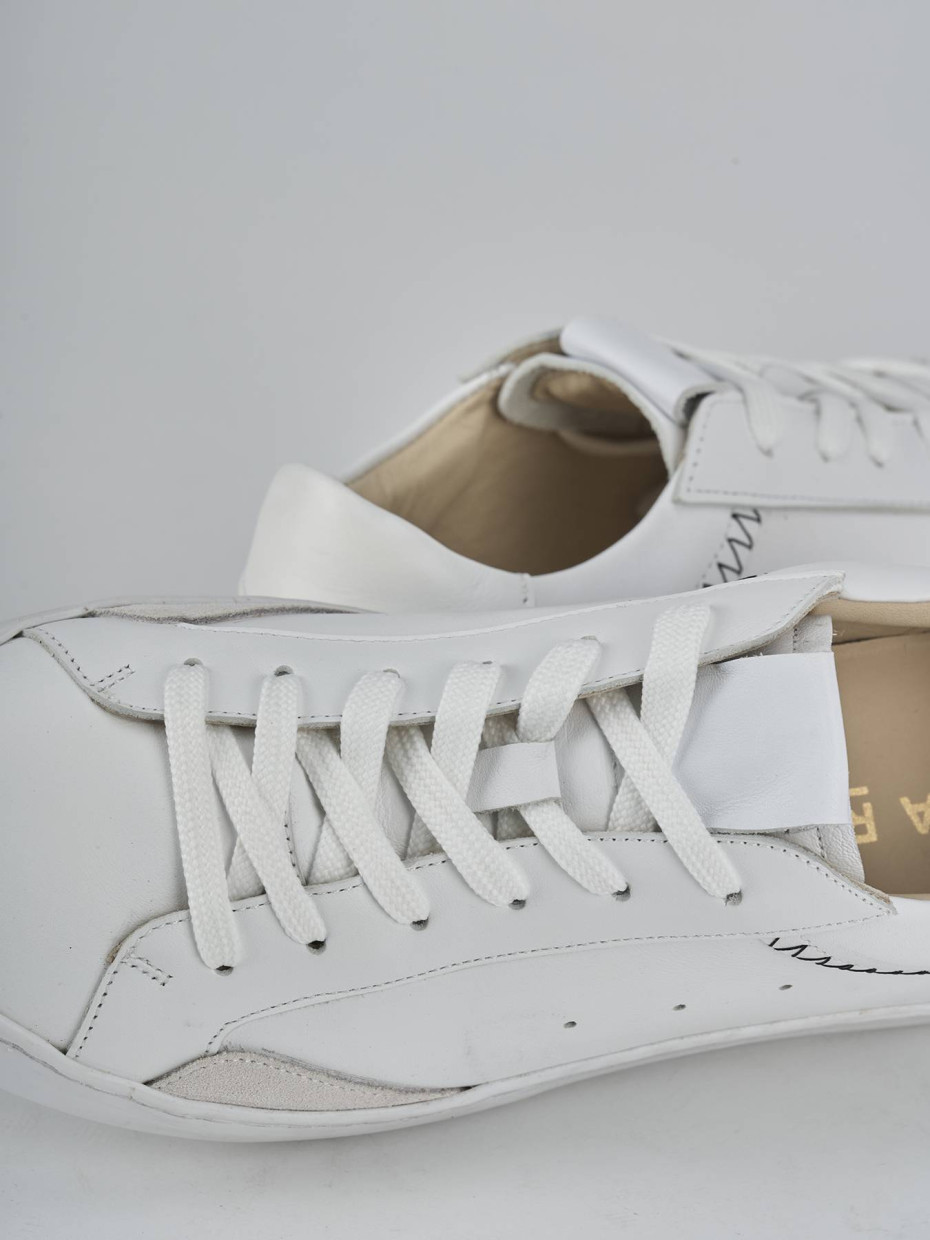 Sneakers pelle bianco