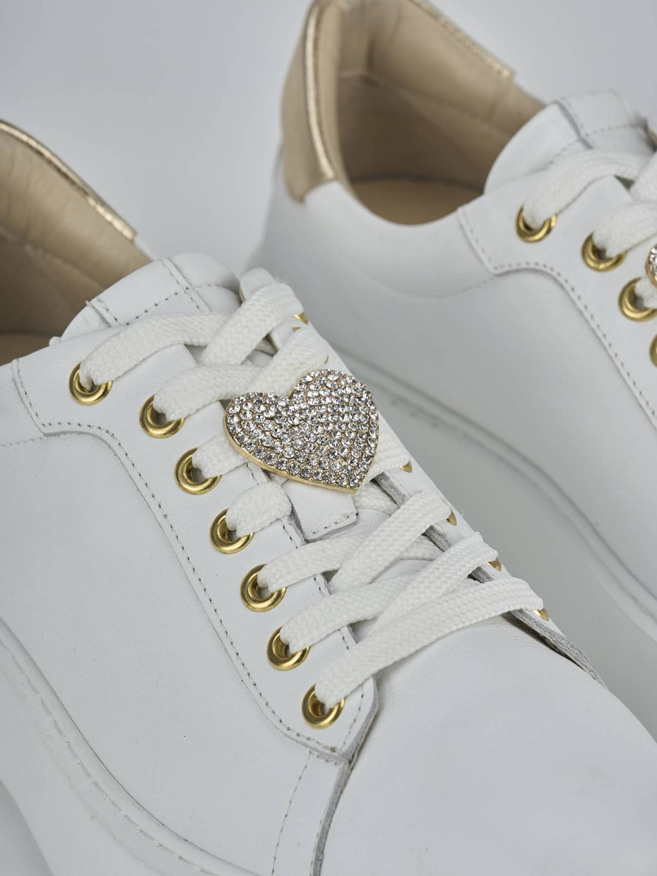Sneakers pelle bianco