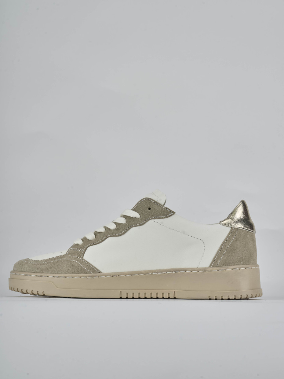 Sneakers pelle bianco