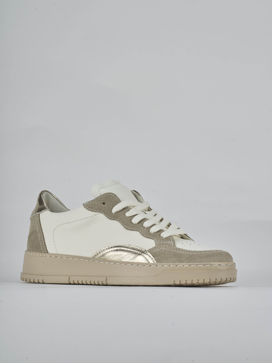 Sneakers pelle bianco