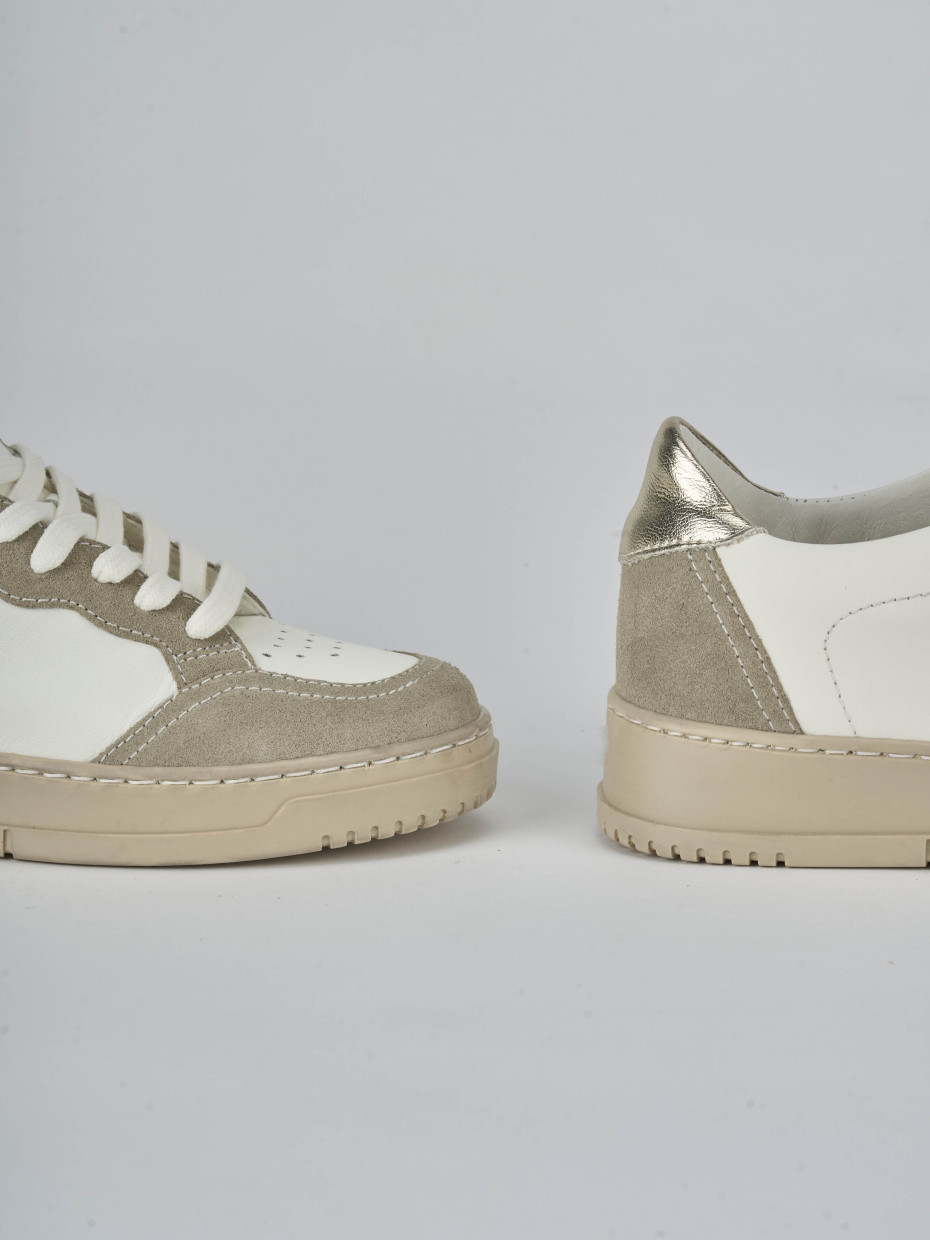 Sneakers pelle bianco
