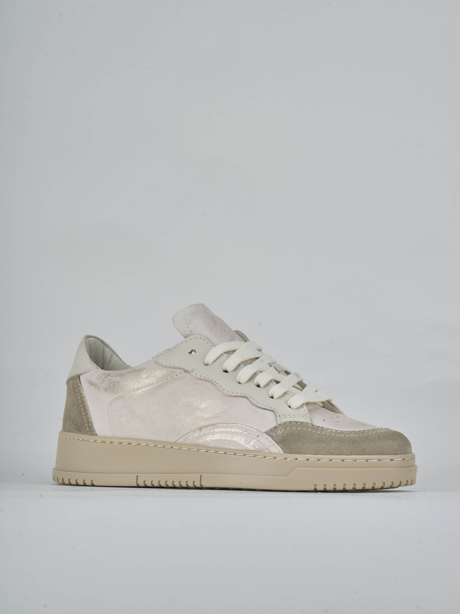 Sneakers pelle oro
