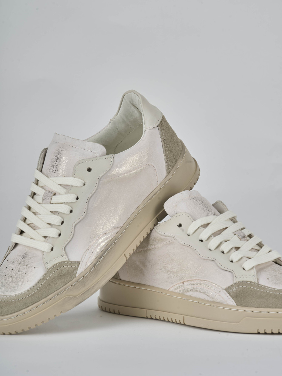 Sneakers pelle oro
