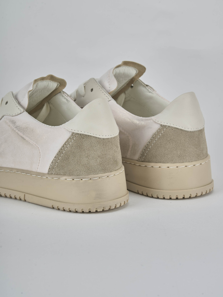 Sneakers pelle oro