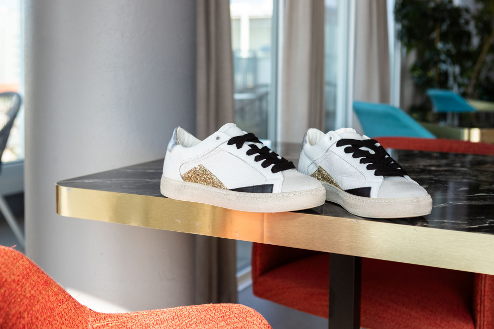 Sneakers pelle bianco