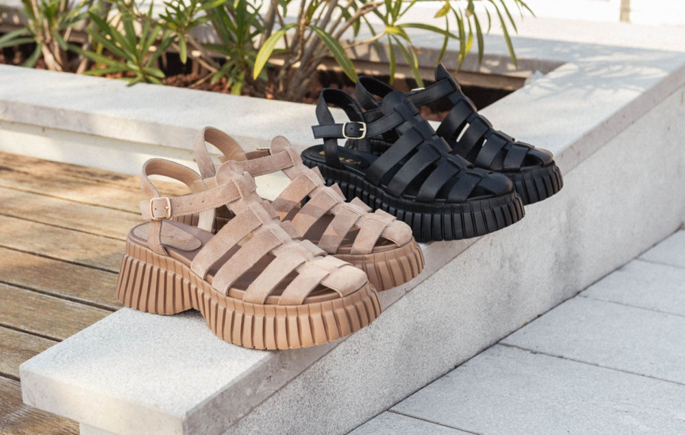 Sandali tacco 3cm pelle nero
