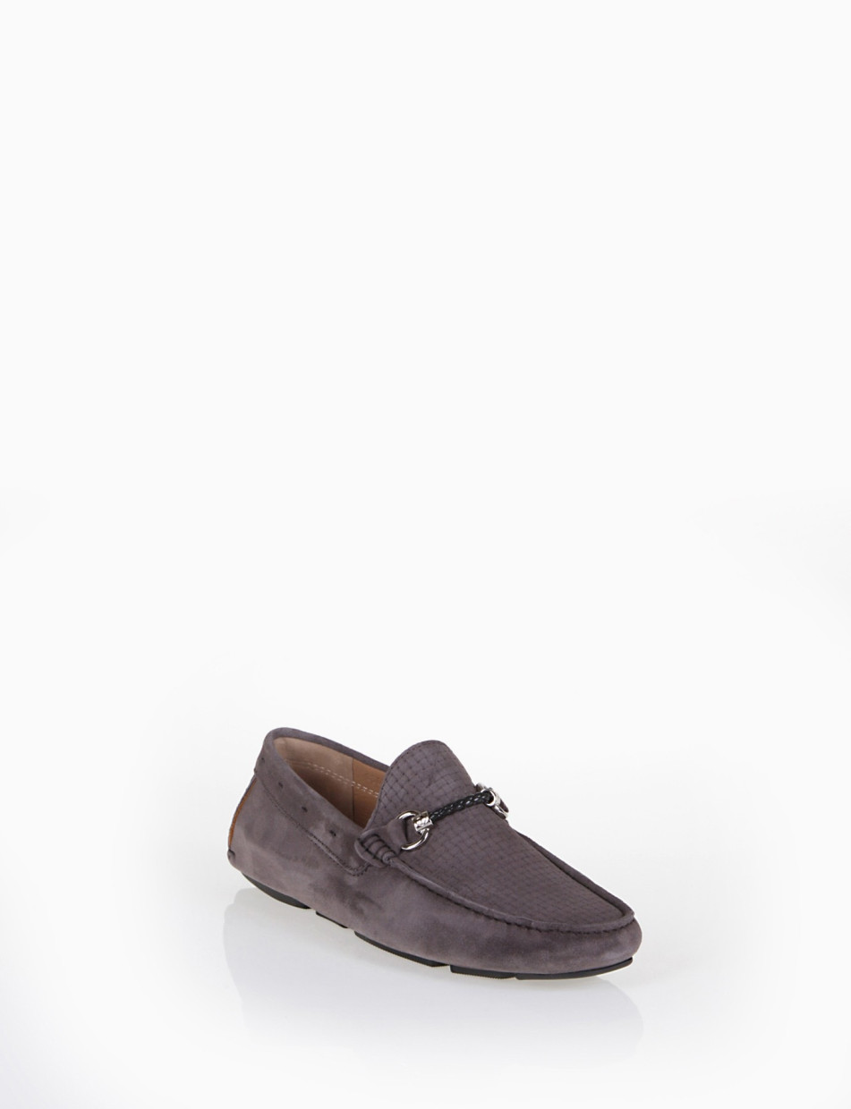 Loafers grey chamois