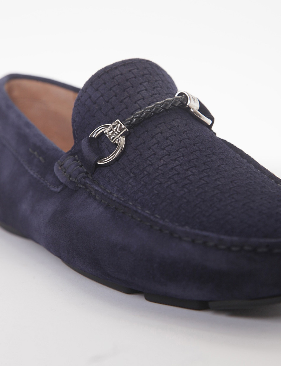 Loafers blu chamois