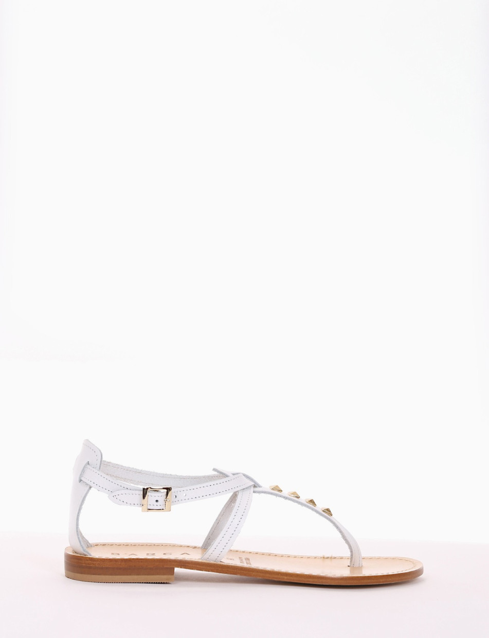 sandalo infradito tacco 1 cm bianco