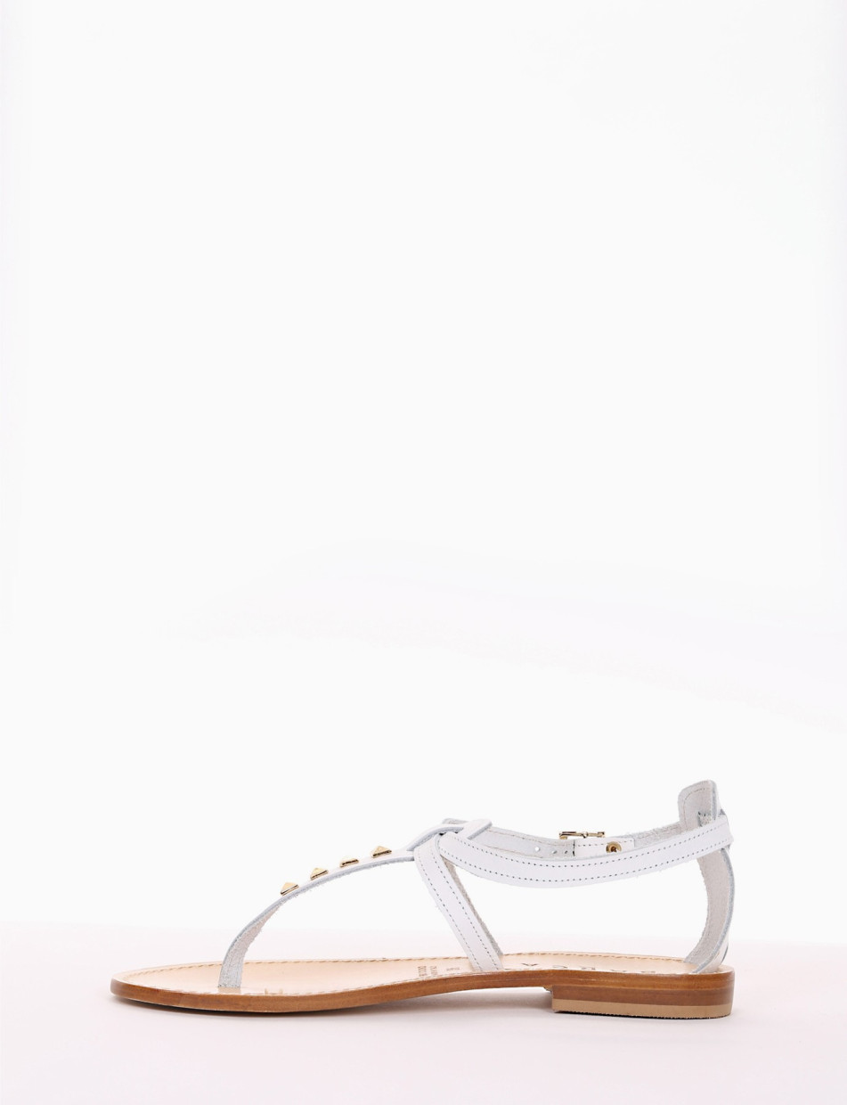 sandalo infradito tacco 1 cm bianco