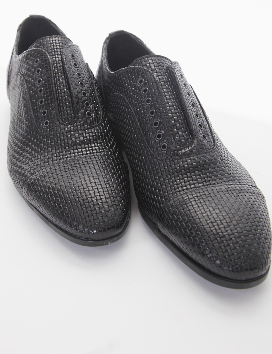 scarpa no lace tacco 2 cm nero
