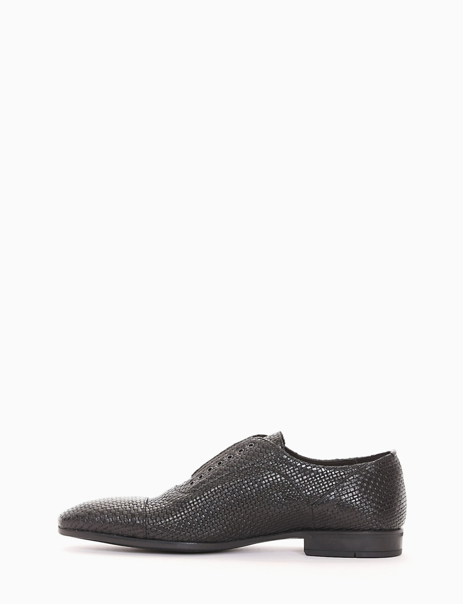 scarpa no lace tacco 2 cm nero