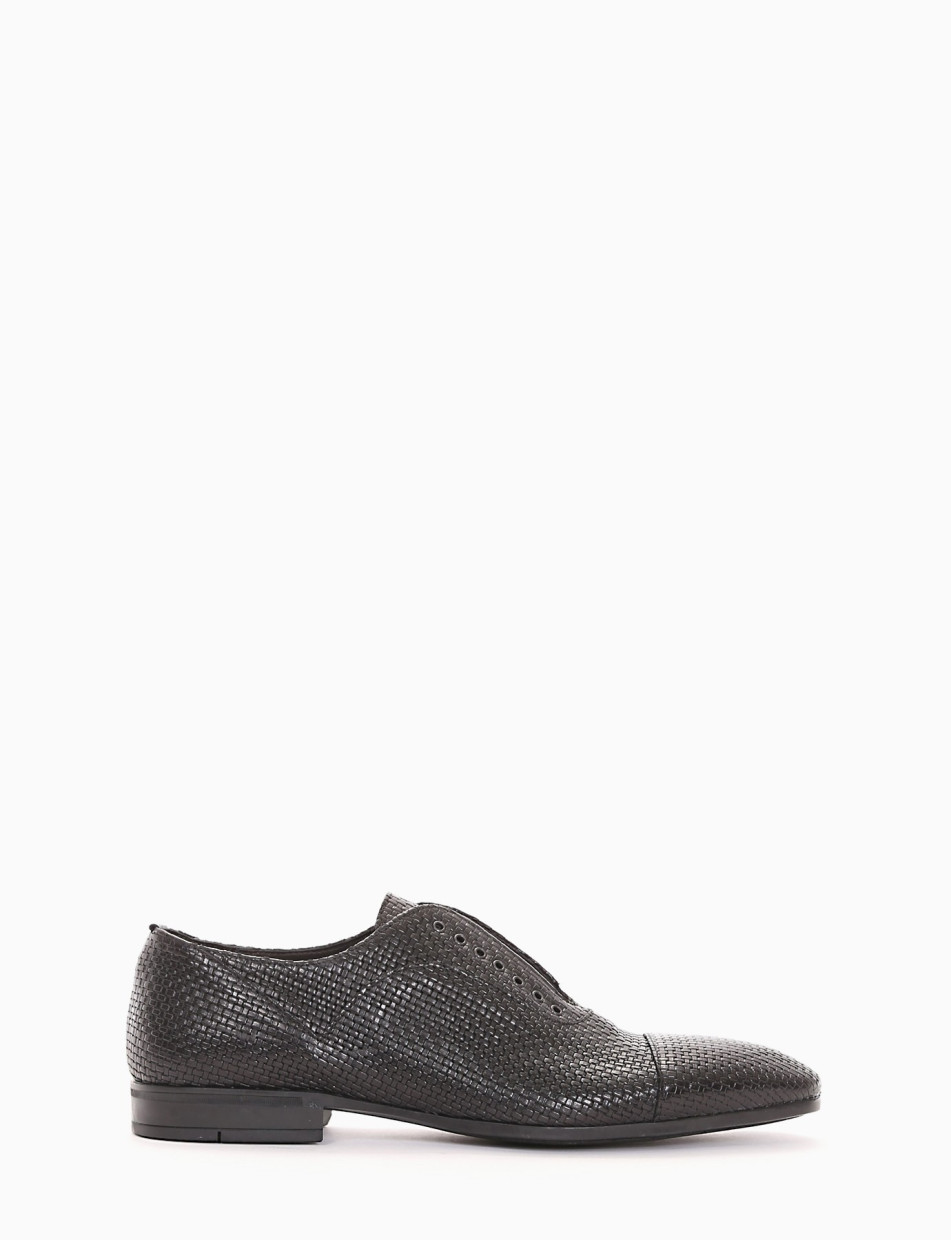 scarpa no lace tacco 2 cm nero