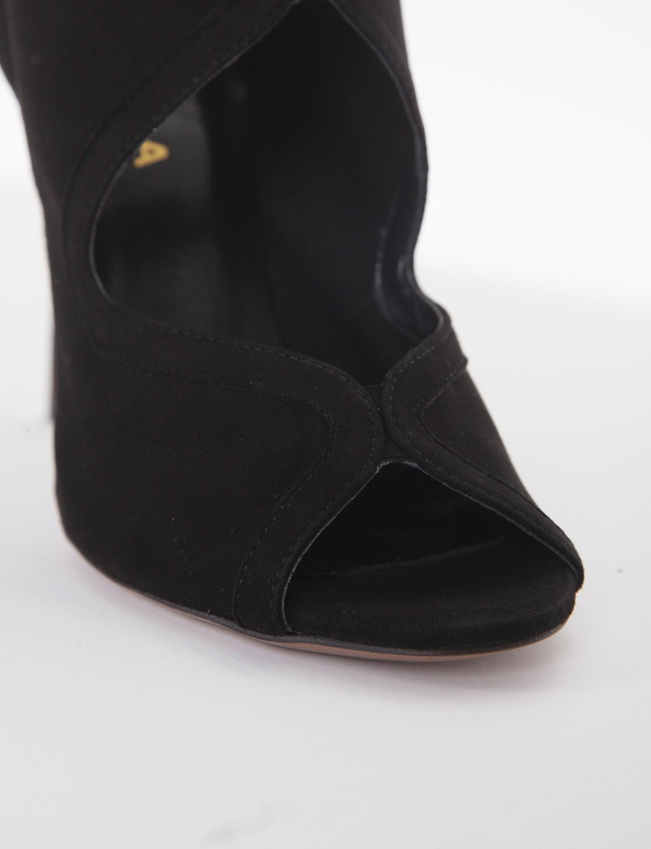 sandalo tacco 10 cm nero