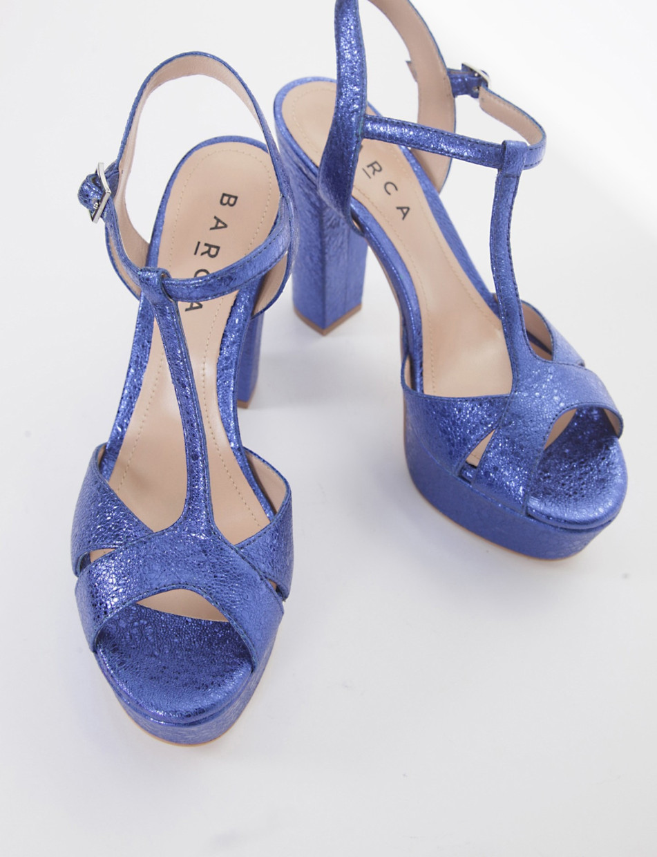 sandalo tacco 12 cm bluette