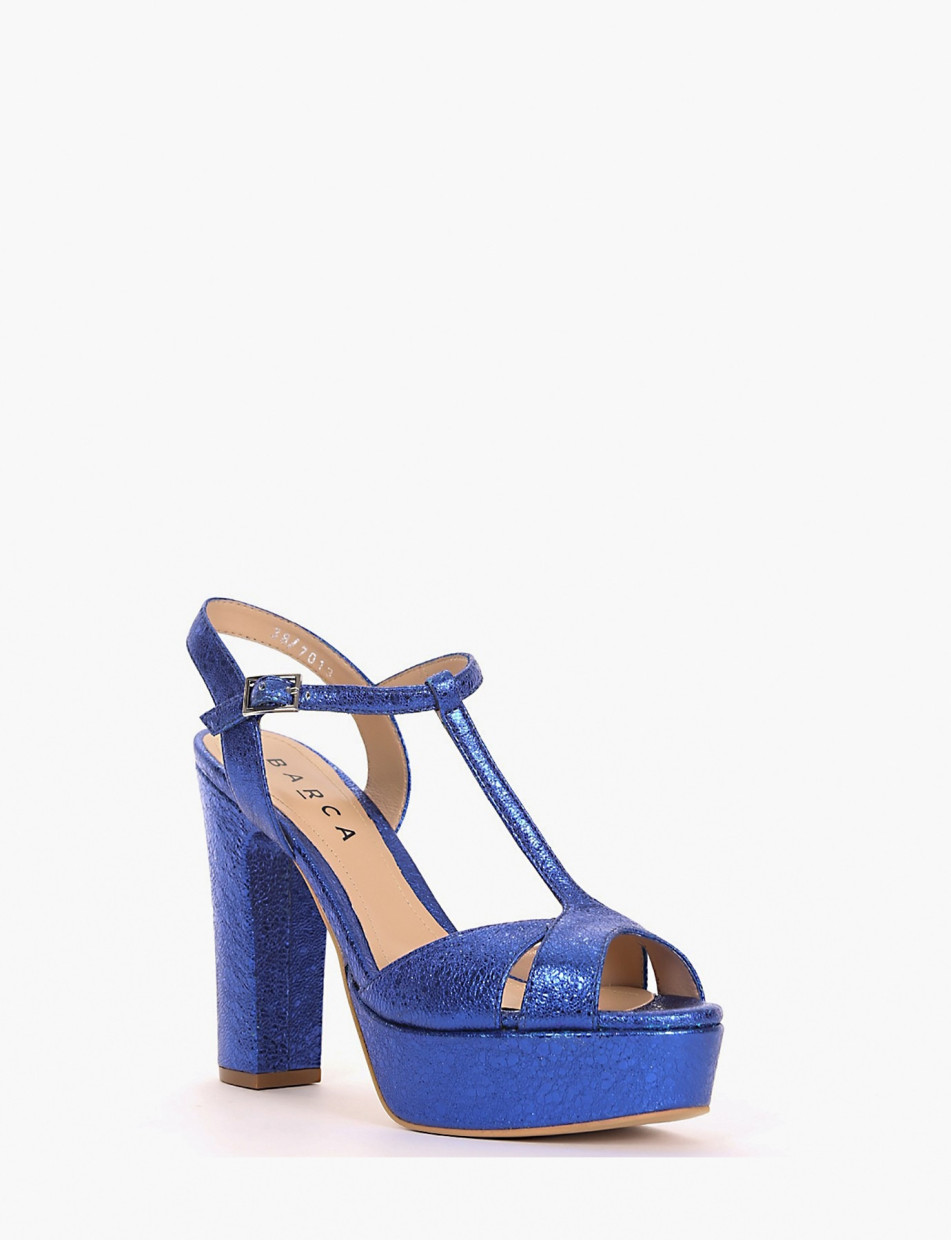 sandalo tacco 12 cm bluette