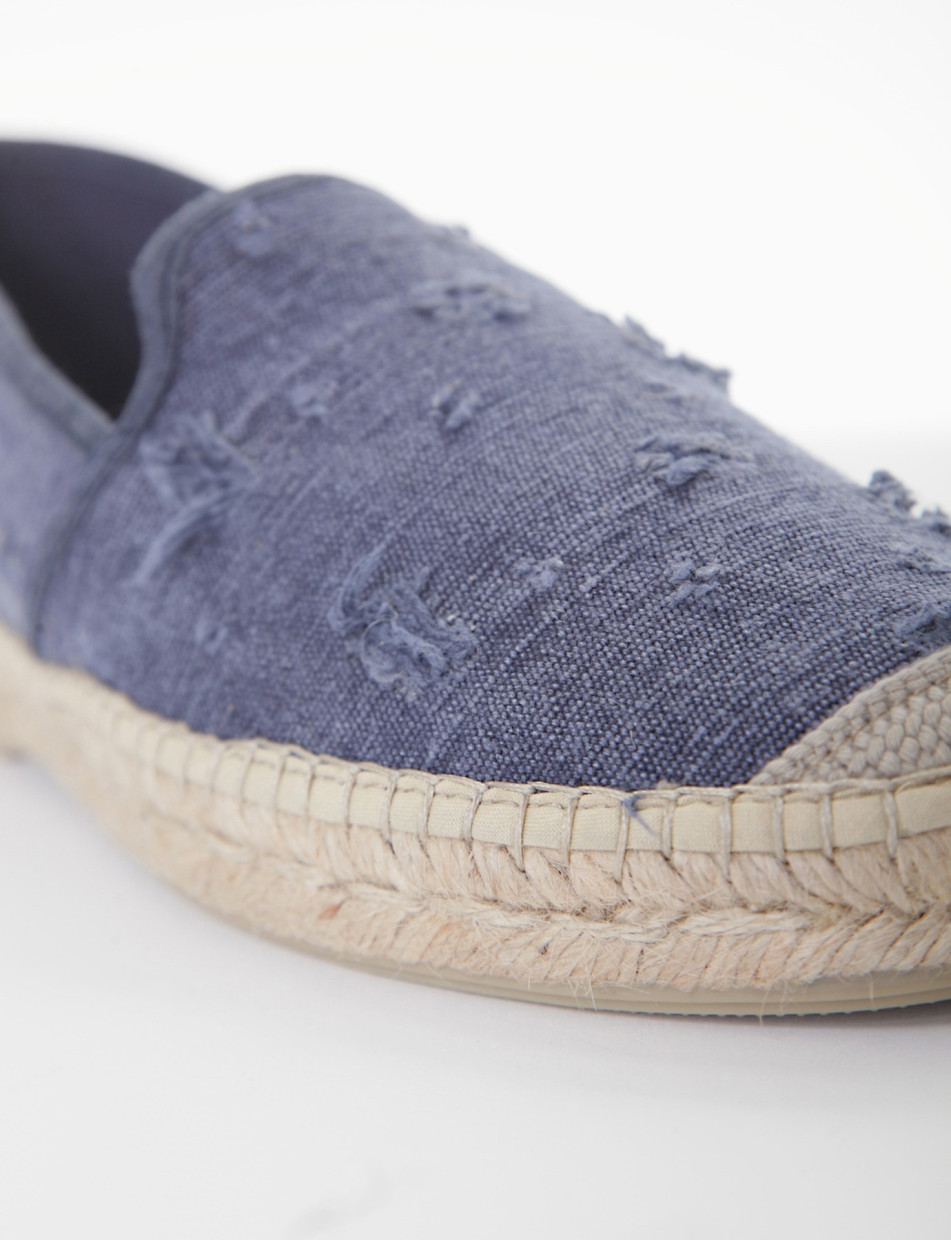 Espadrillas heel 1 cm blu tissue