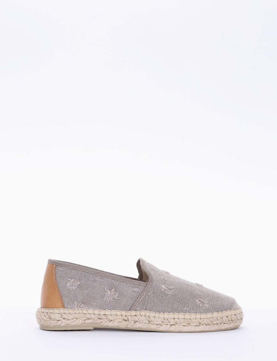 Espadrillas / mocassino basso tortora