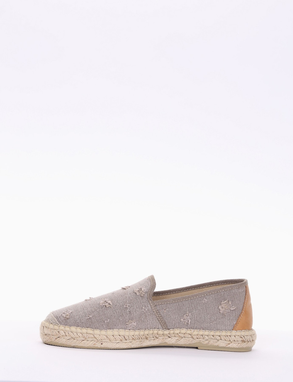 Espadrillas / mocassino basso tortora